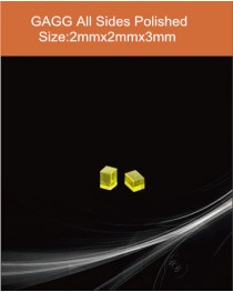 GAGG Ce scintillation crystal, GAGG Ce scintillator, GAGG Ce Crystal,   Ce:Gd3Al2Ga3O12 crystal, 2x2x3mm